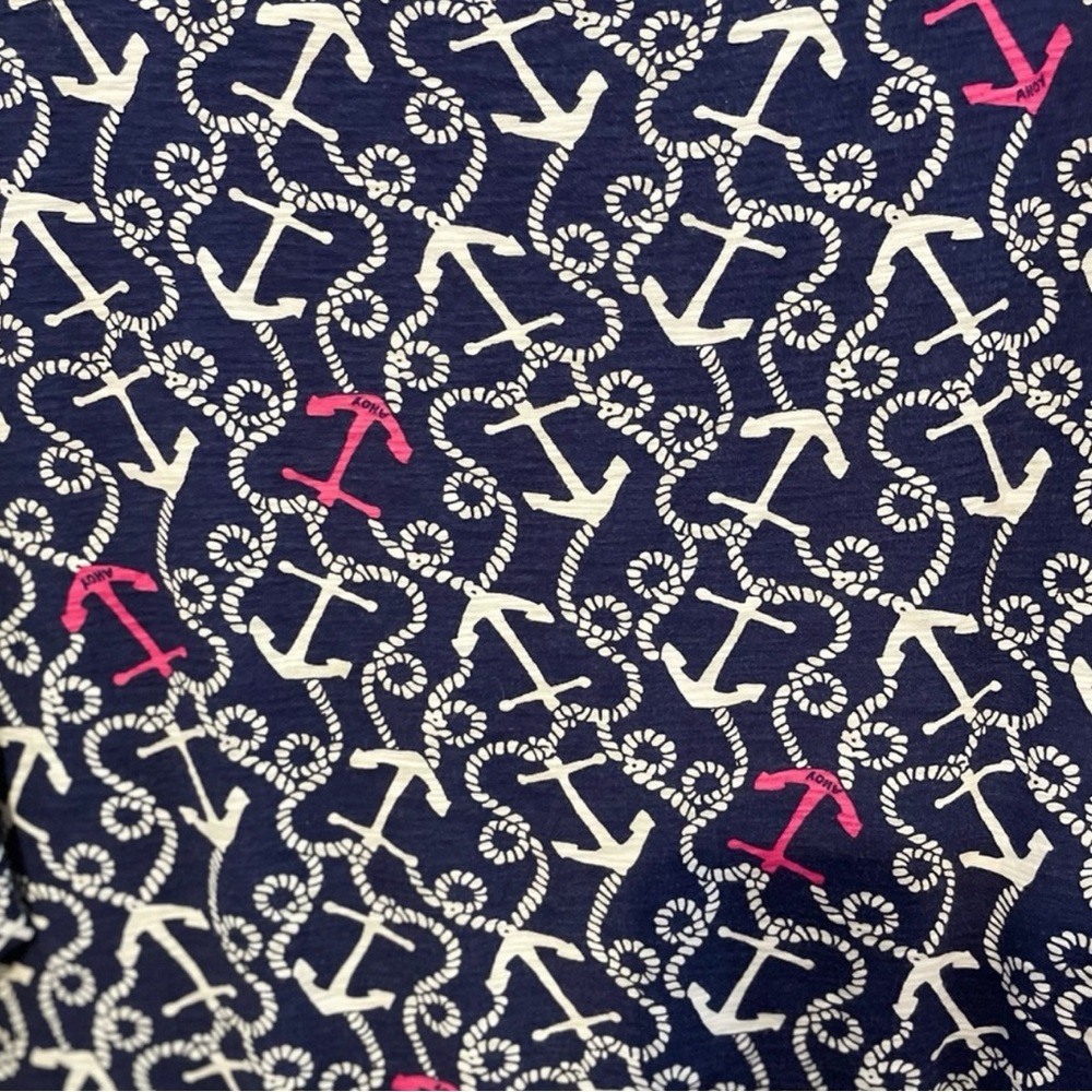 💙⚓️💗Lilly Pulitzer Ahoy Anchor Dress Size Large - Picture 6 of 8